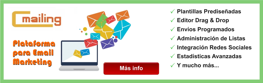 Env&iacutee sus Mailings con nuestro poderoso sistema de Email Marketing